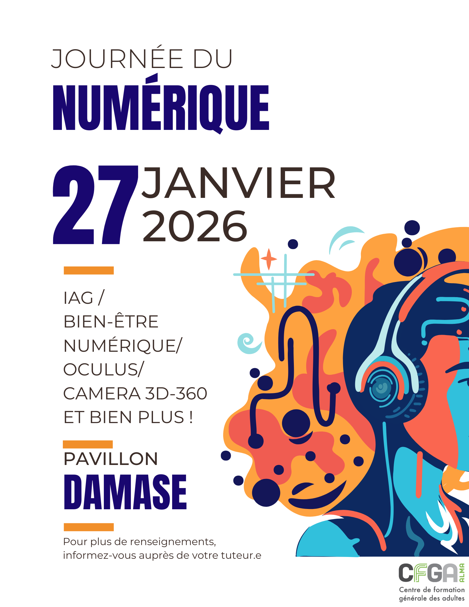 Affiche Journée Du Numérique 27 Janvier 2025 2026